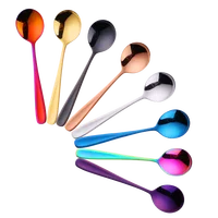 

New product ideas stainless steel ice cream coffee/tea soup round spoon