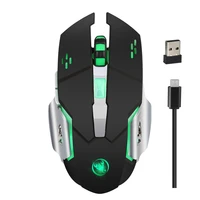 

M70GY 6 Buttons 2400 DPI 2.4G Wireless Rechargeable Gaming Mouse with USB Receiver & Colorful Breathing Light & Charging Cable