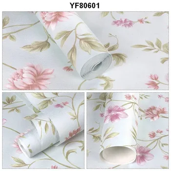 Beautiful Flower Pattern Baby Girls Room Self Adhesive Wallpaper For Girls Buy Self Adhesive Wallpaper For Girls Girls Room Self Adhesive