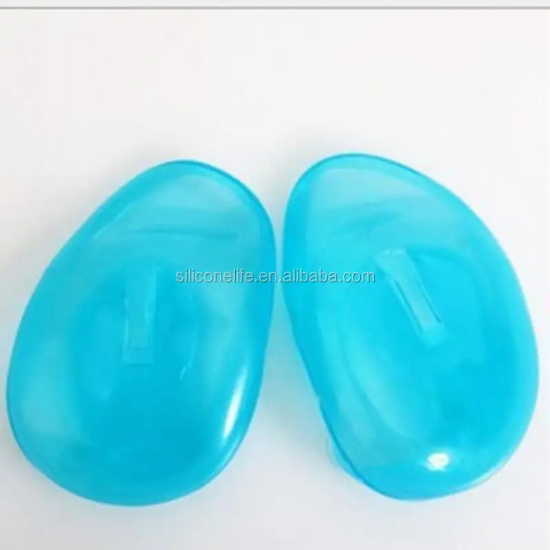 Salon Hair Dye Transparent Blue Silicone Ear Cover Shield Barber Shop Anti Staining Earmuffs Protect Ears From The Dye