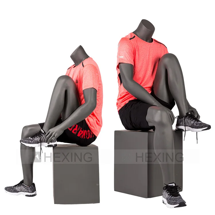 Cheap Fiberglass Sports Male Sitting Dummy Mannequins - Buy Male