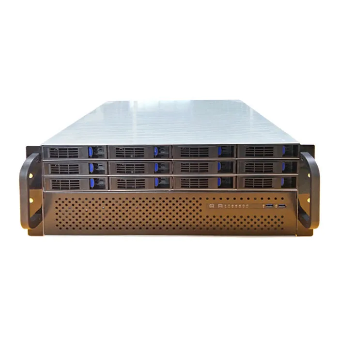 

ED412H-Q1 Short Depth 400mm 12 Bay Hot Swap 4U Rackmount Chassis