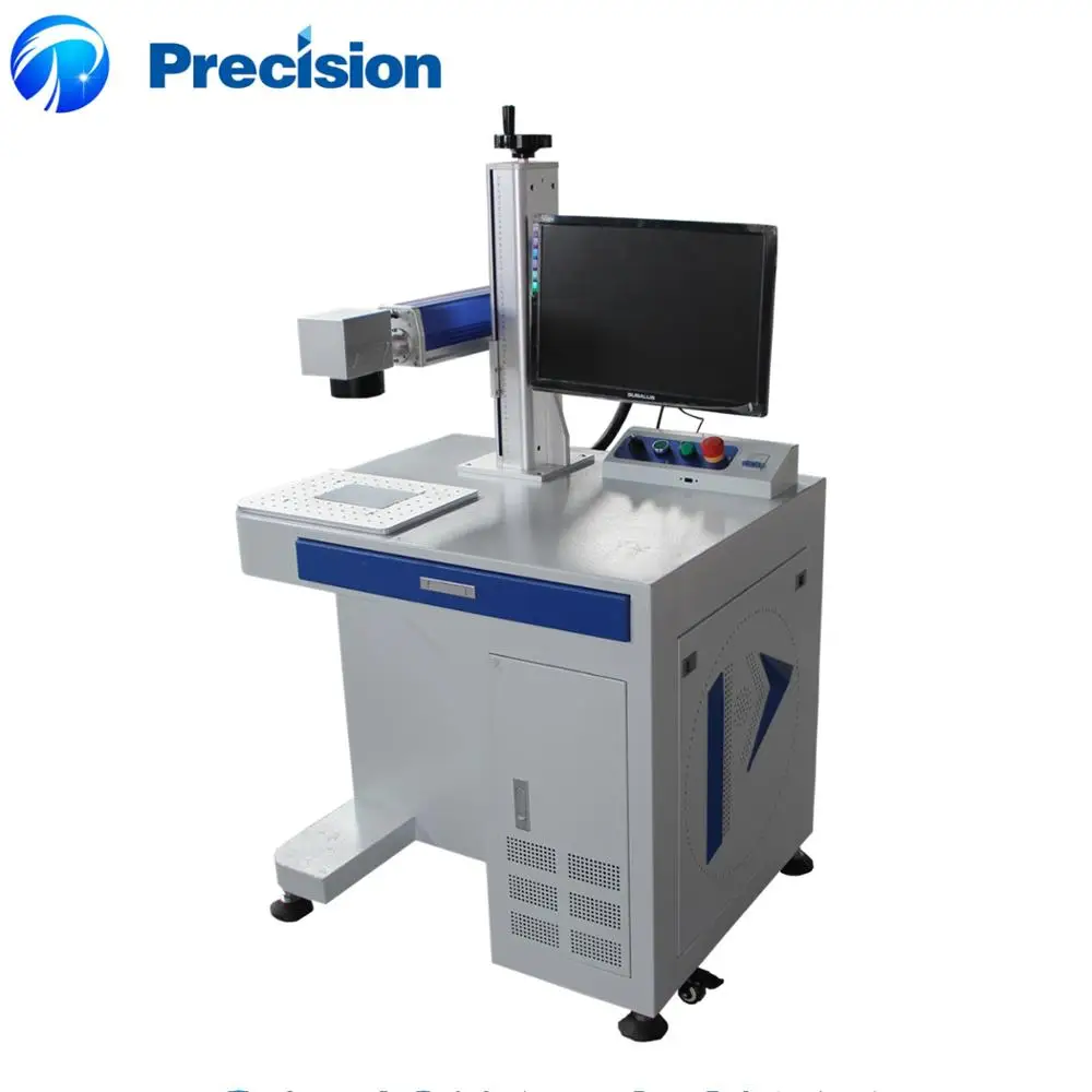 Two years warranty fiber color laser marking machine with Red light point