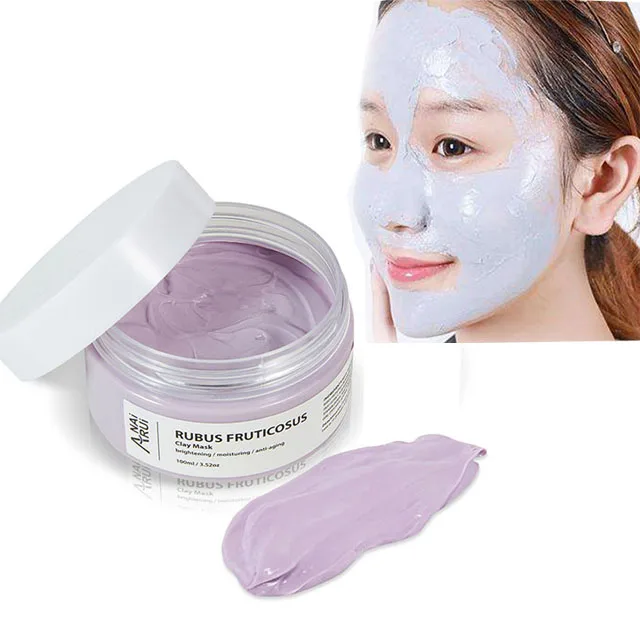 

OEM/ODM Purple Color Brightening Moisturiziing Anti Aging Blackberry Fruit And Vegetable Clay Facial Face Mask