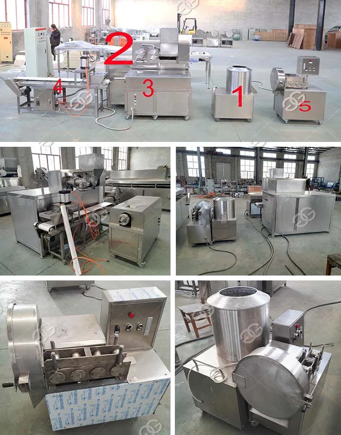 Food Shrimp Chips Fish Cracker Production Line Round Cracker Biscuit Making Machine