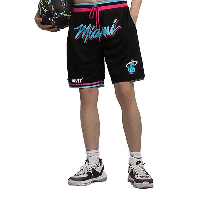 

wholesale custom logo mens boys mesh black sports jersey basketball shorts