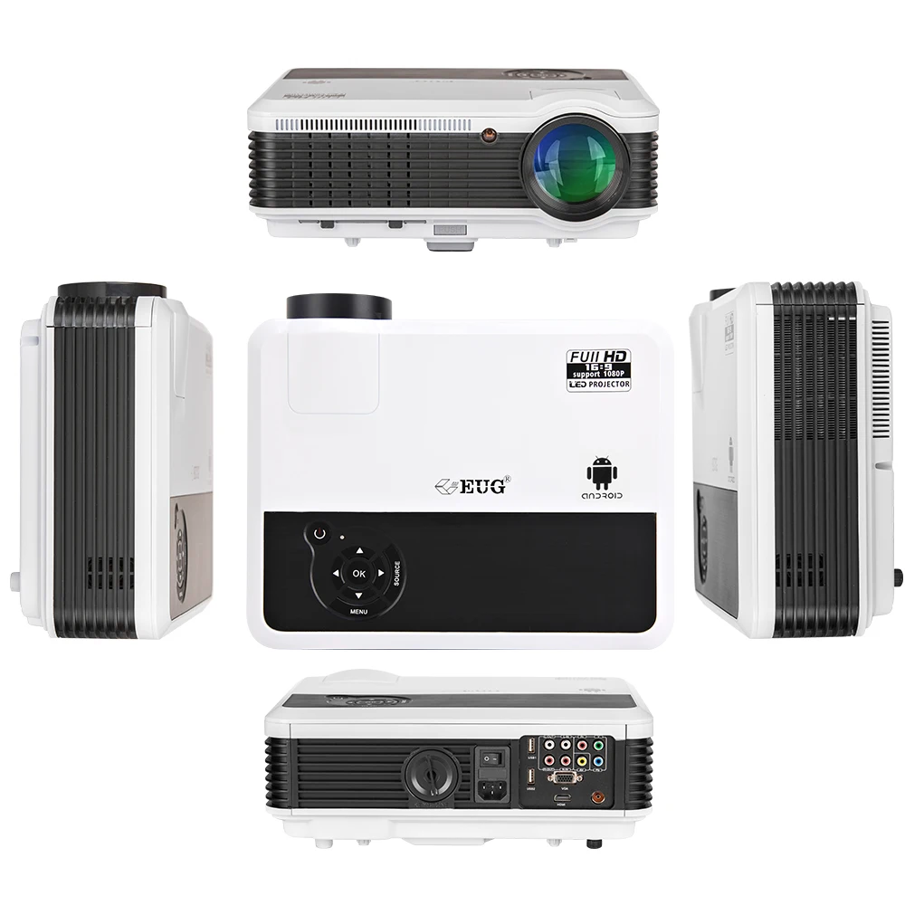 

High lumens 3900 lumen android wifi projector home digital proyector built in bluetooth video beamer
