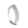 Classical wholesale claw setting cz white diamond ring gold ring women in 925 silver with price