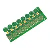 6 Layers Green MP3 Rigid Flex Circuit Board Immersion Gold PCB Board
