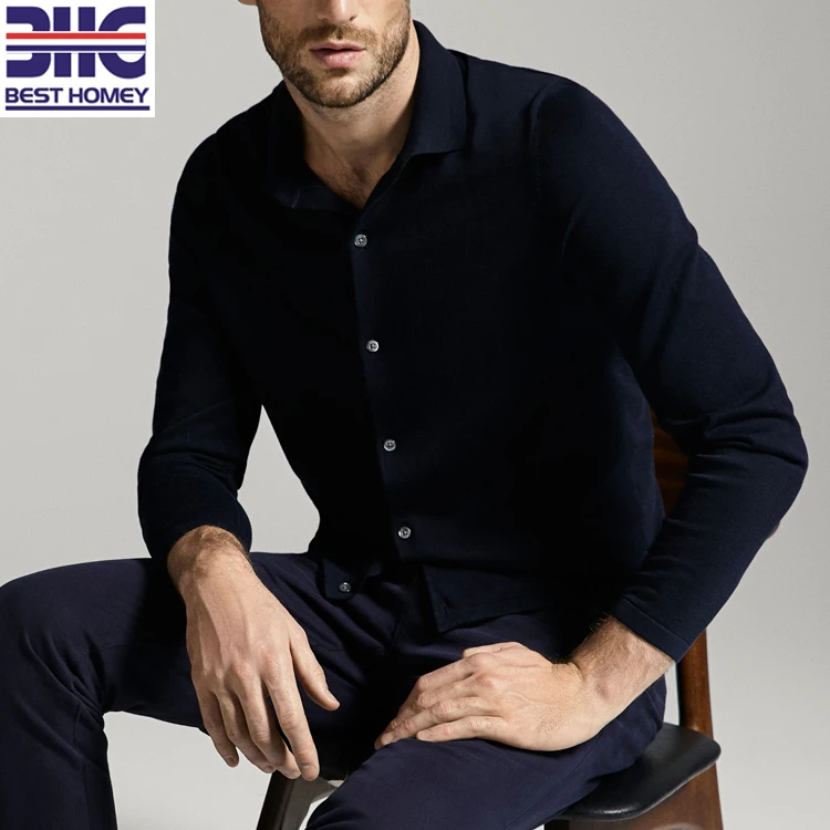 cardigan with dress shirt