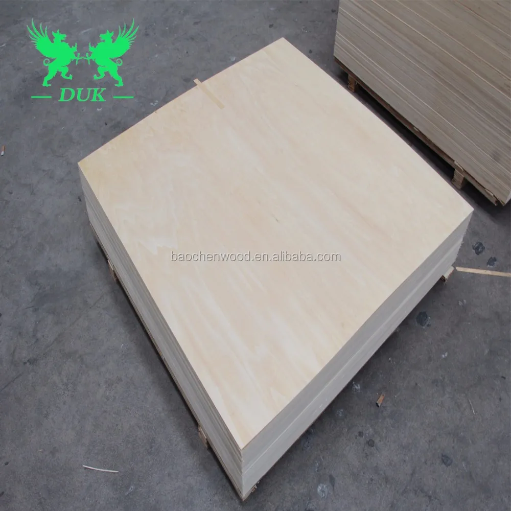 Cheap Price 2mm 3mm 5mm 6mm Poplar Core Basswood Veneer Laser Cut