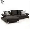 Alibaba Furniture Sectional Hotel Lobby Leather Sofa with Functional Backrest Modern Style