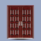 Hot selling ghana 8 panel entry/exterior security steel double-layer swing villa door price