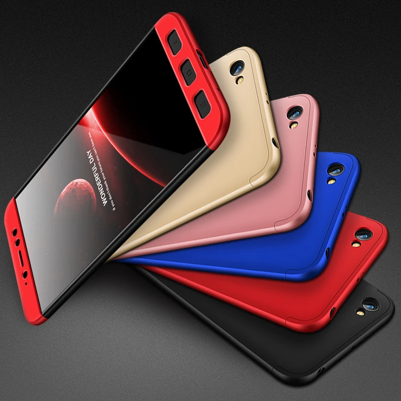 2018 hot sell 360 cover Removable 3in1 Hard PC Shield Back Cover Case for Xiaomi Redmi Note 5A phone cases