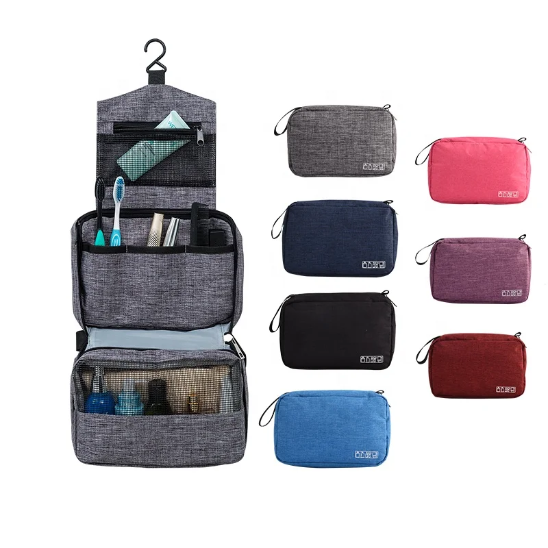 

convenient to carry big capacity waterproof for travel storage casual Hanging toiletry bag, Pink / blue / rose / black /purple / navy