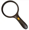 Plastic handheld magnifier glass with LED light for reading or jewelry definition