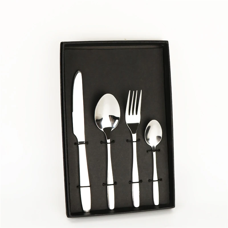 

gift 72pcs luxury portable reusable stainless steel cutlery set, Sliver