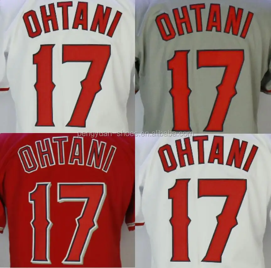 

Best Quality Shohei Ohtani Mike Trout Embroidery Custom Logo Baseball Jersey