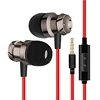 Smart mobile phone 3.5mm plug metal in ear wired earphone headset mic stereo factory customized