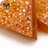 Loose Triangle 12*12mm Amber Color Natural Druzy Agate Gemstones