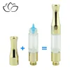 Golden metal drip tip 510 cartridge .5ml cbd oil tank with top airflow adjusted 100% no leaking