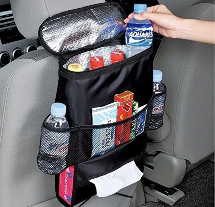 Cooler Travel Organizer Portable Kids Car Seat Snack Tray With Tablet