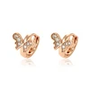 96386 xuping fashion gold plated hoop butterfly earring for children