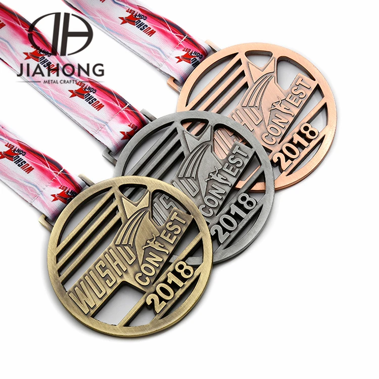 Cheap Custom Blank Marathon Running Award Gold Sports Metal Medal