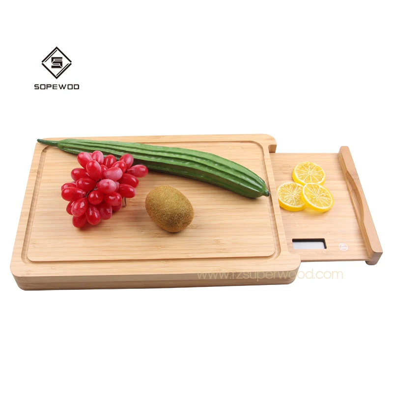 

SOPEWOD multifunctional modern smart bamboo household food weighing digital kitchen scale