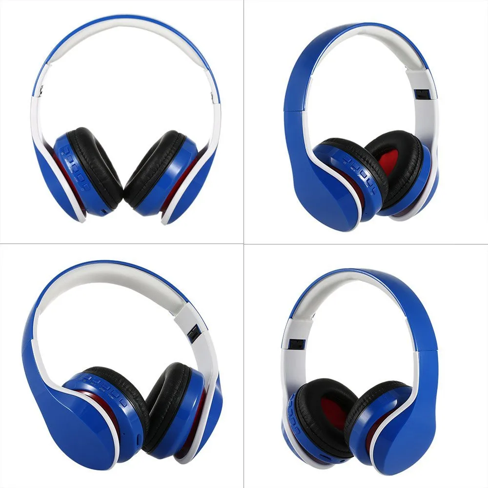 Oem Sport Stereo Wireless Blue Tooth Headset,Wireless Blue Tooth Headphone Without Wire,Blue