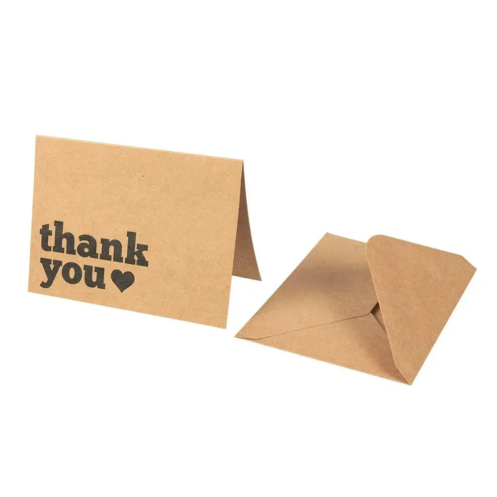 
2018 Amazon hot selling 100 Thank you cards pack 120 thank you cards with envelope 