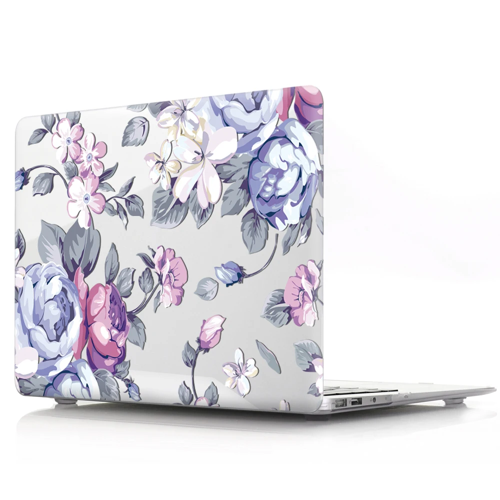 

Beautiful Flower Floral PC Laptop Body Shell Protective Hard Plastic Case for MacBook Pro Retina 11"13"12" M1 laptop hard case