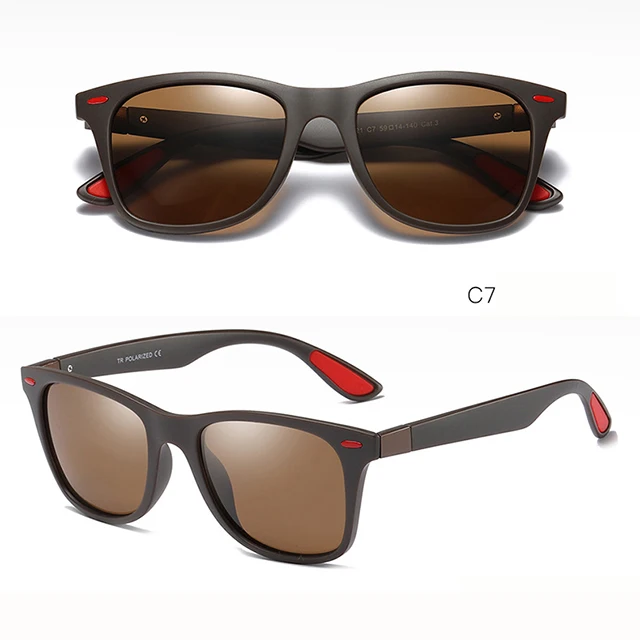 

DLP21 TAC Polarisierenden Sonnenbrillen Driving Sun Glasses Square Women Men TR90 Sonnenbrille