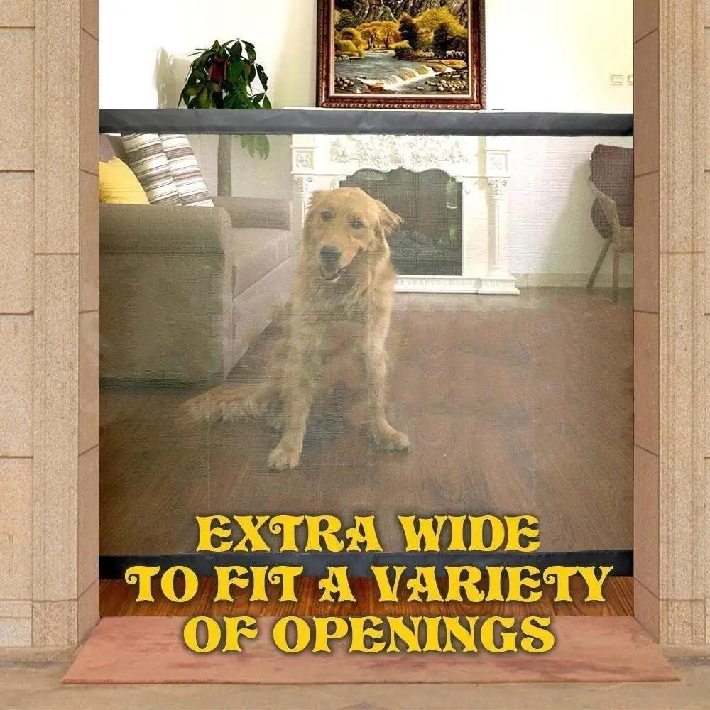 retractable pet safety door guard