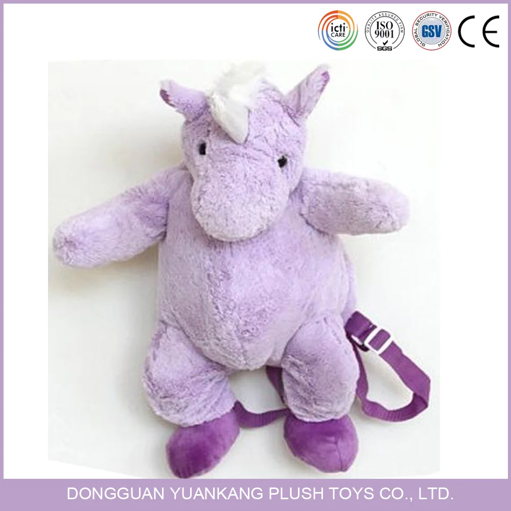 unicorn stuffed animal backpack