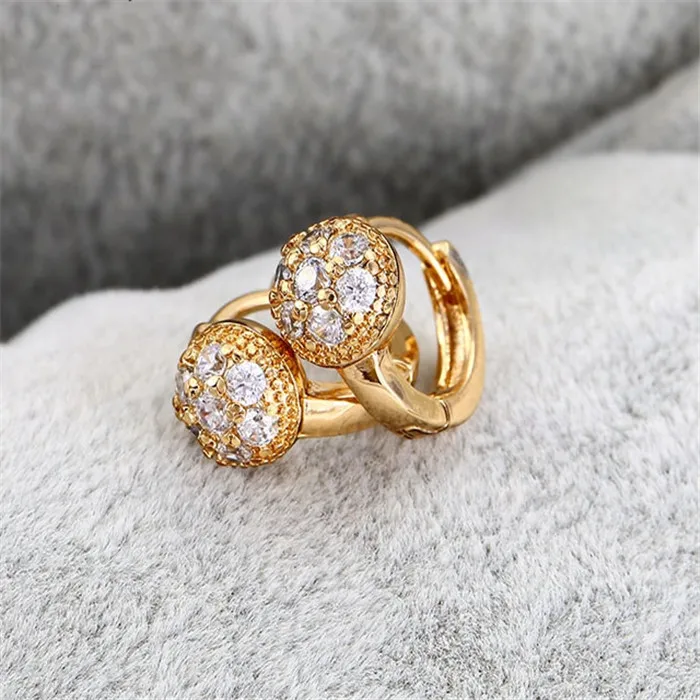 

27161 New arrival 18k gold color newest fashion gold earring