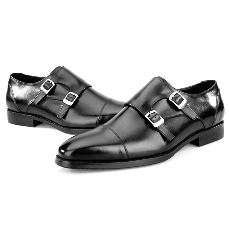 Wholesale Stylish Double Monk Strap Slip On Men Dress Shoes Mens Shoes Wholesale Prices Man 8282