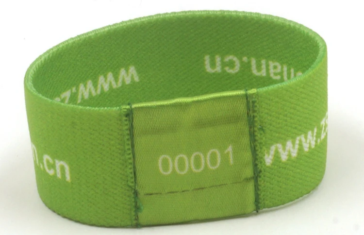 Customized Logo Jacquard Polyester Stretch Belt Elastic Wristband
