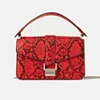 custom animal print leather ladies python snake skin crossover bag red women handbags purse