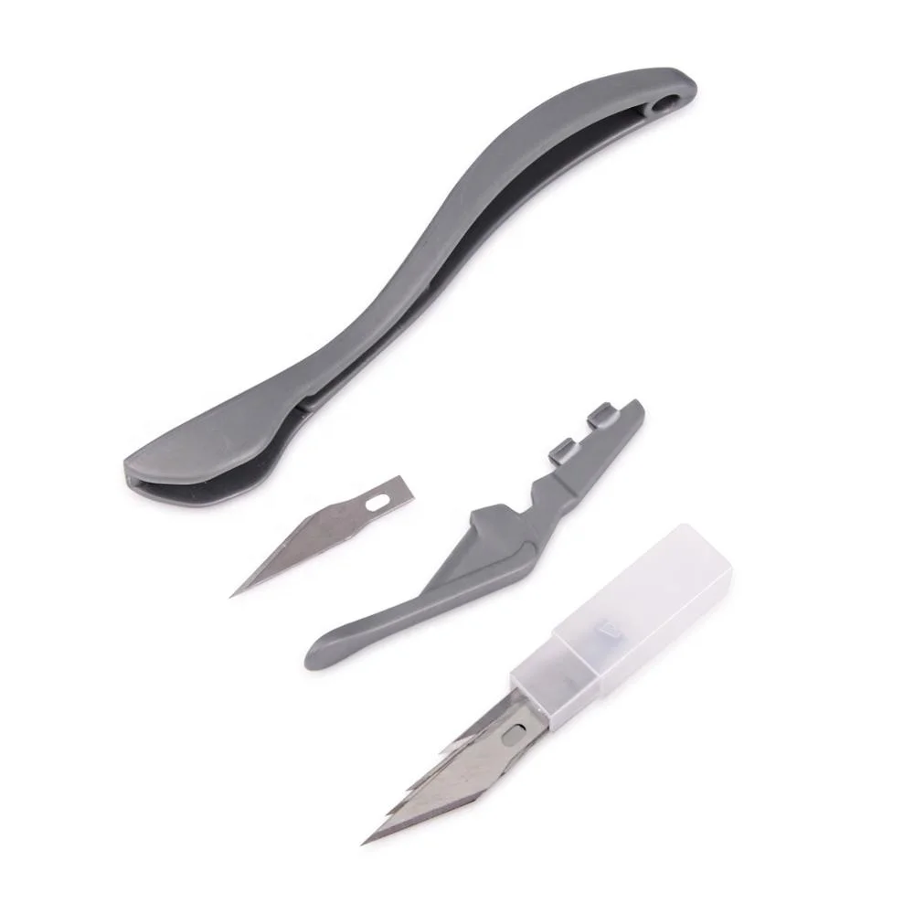 Plastic Box Cutter Retractable Razor Blade Cutting Tool Razor Scraper