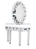 modern 3D mirrored console table with mirror