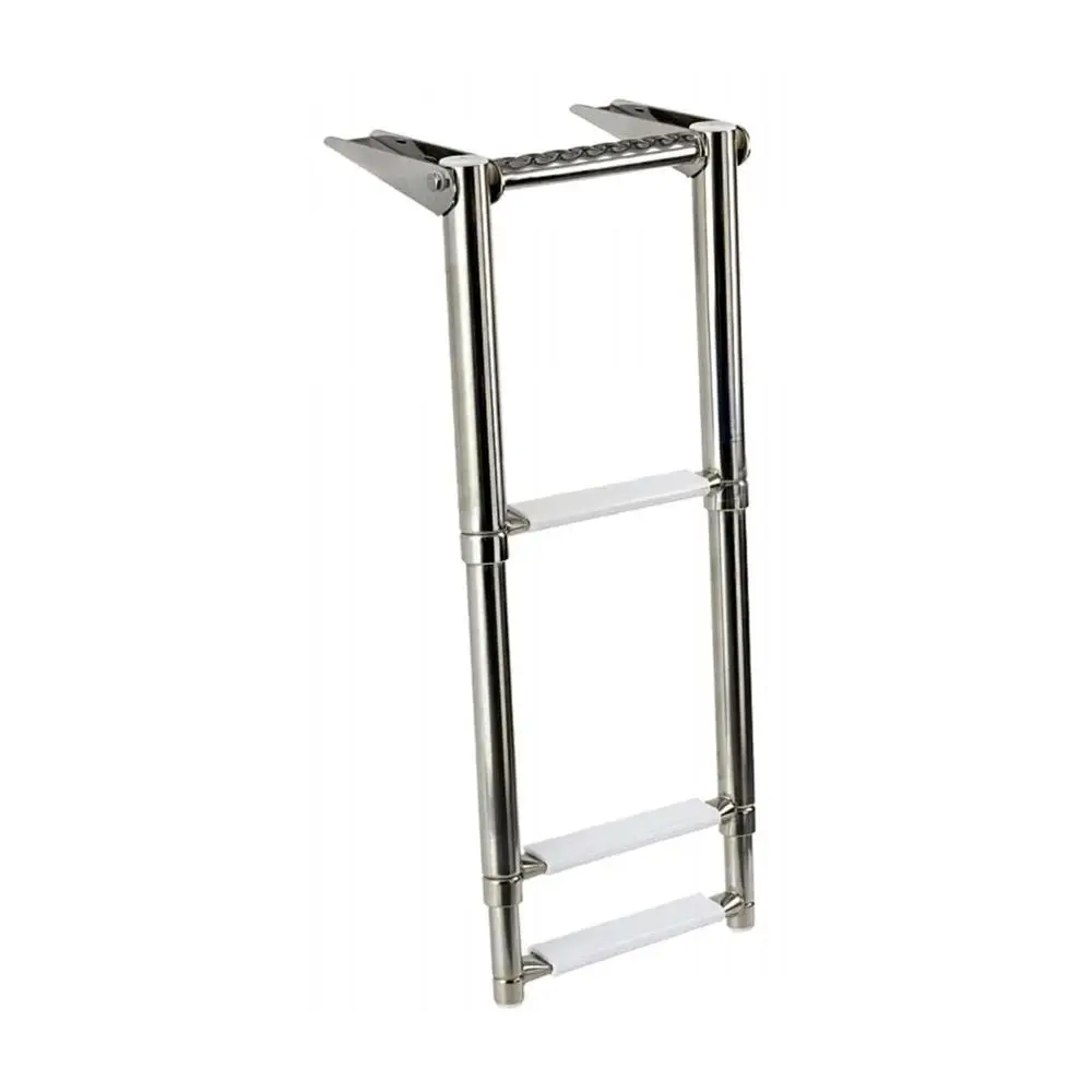 不锈钢船用游泳池伸缩折叠梯子与防滑梯台阶