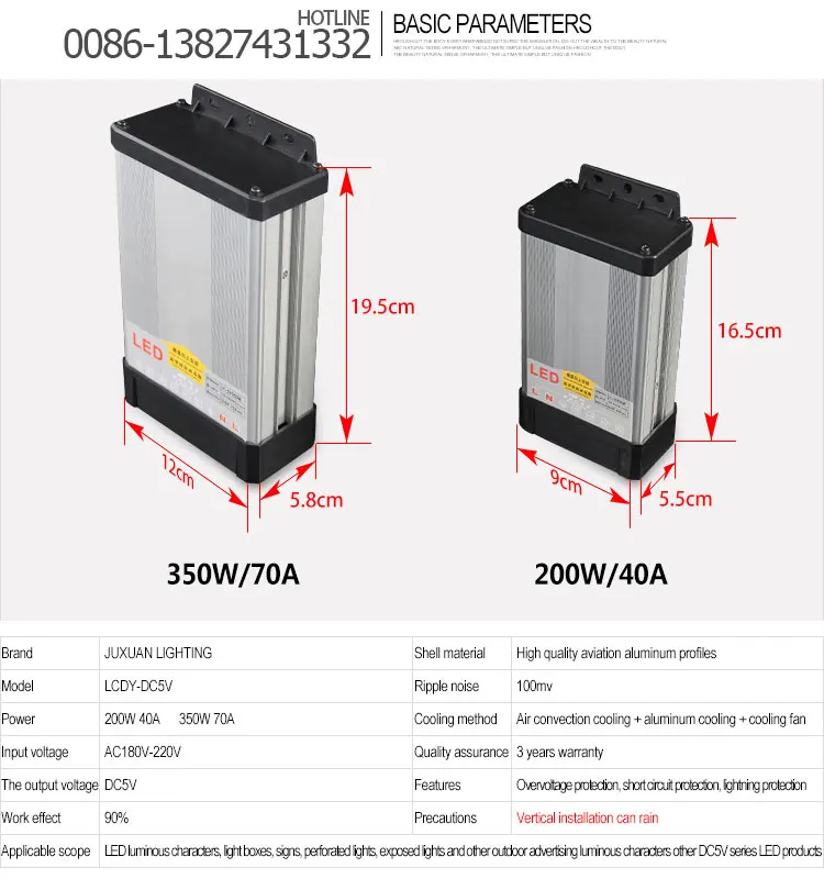 200w 40a Rainproof 5v Led Power Supply/ Led Power Driver For Sale Buy