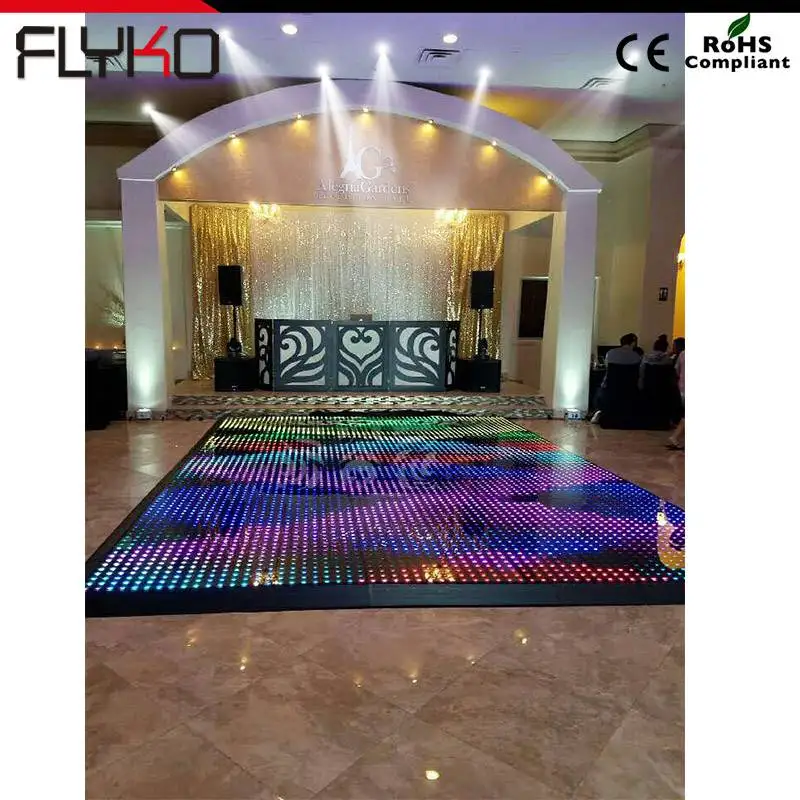 

factory price portable lighted night club round dancing floor