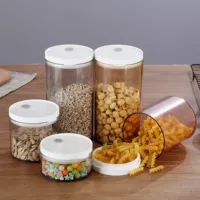 

Sealed Container Dry and moisture proof plastic snack/cereal/candy container storage box airtight container food storage 600ml