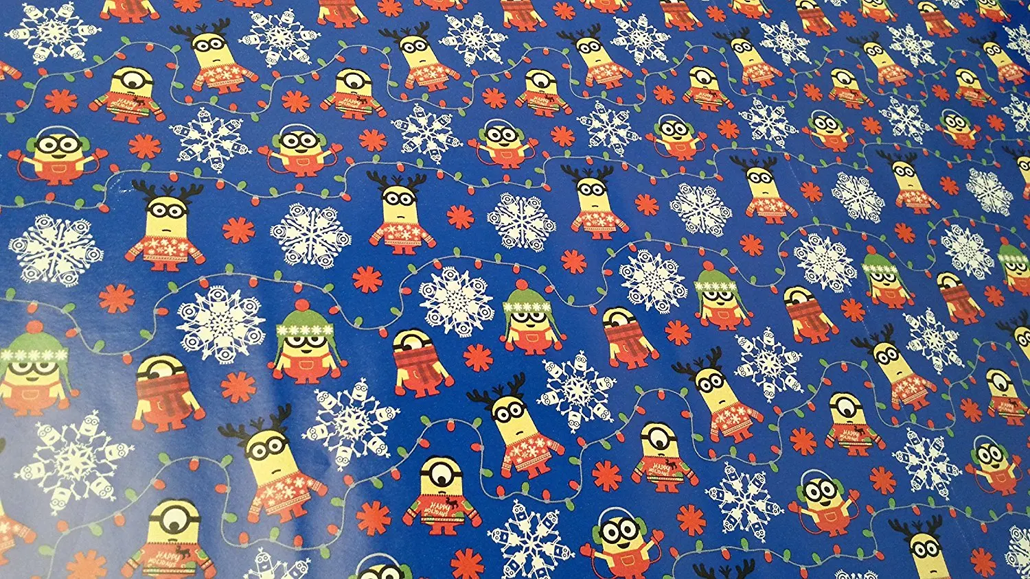 get quotations christmas wrapping minion snowflake holiday paper gift greetings 1 roll design festive wrap minion blue - Cheap Christmas Wrapping Paper get quotations christmas wrapping minion snowflake holiday paper gift greetings 1 roll design festive wrap minion blue - Cheap Christmas Wrapping Paper
