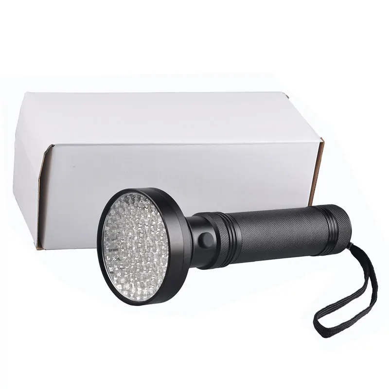 Aluminum Handheld Urine Scorpion UV Flashlight Black Light Torch UV Torch 100 LED UV Flashlight