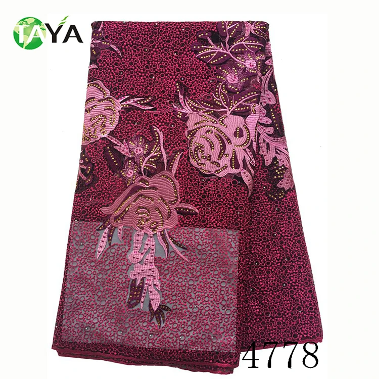 

High quality nigerian french lace saree african net lace fabric embroidery 5 yards