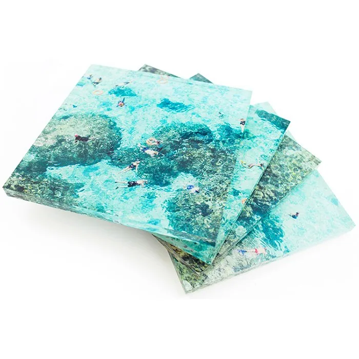 Uv Printed Personalized Acrylic Premium Coasters Acrylic Coasters