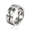 Fashion men's and women's jewelry stainless steel ring simple accessories ring accessories